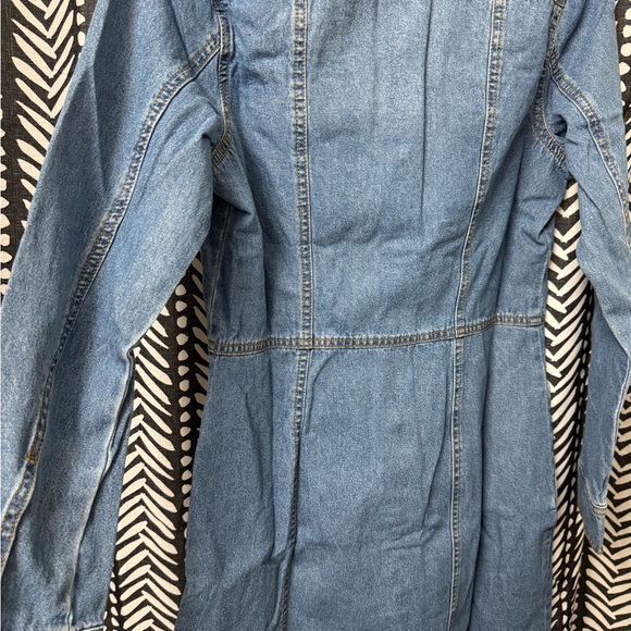 Frye Blue Long Sleeve Denim Dress - Picture 8 of 9